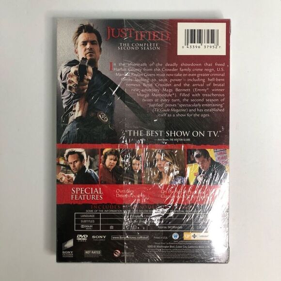 Justified season 2 DVD sealed Timothy polyphony 2012 3 disc set - Picture 2 of 2